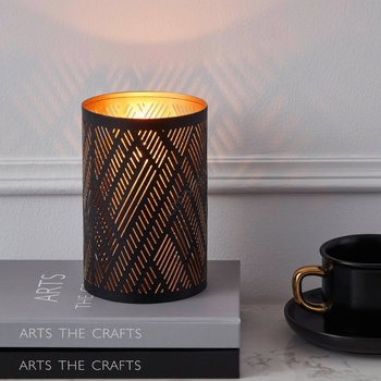 EGLO 422003 - Свещник SUBIC 15x10 см черен/златист (EG422003)