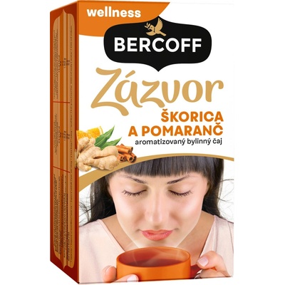 Bercoff Klember Zázvor se skořicí a pomerančem 16 x 2,25 g