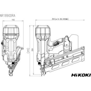 Image 1 of HiKOKI (Hitachi) NR1890DRAW9Z