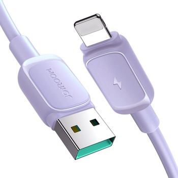 JOYROOM Кабел Joyroom S-AL012A14, USB към Lightning, 2.4A, 1.2m, лилав (S-AL012A141P)