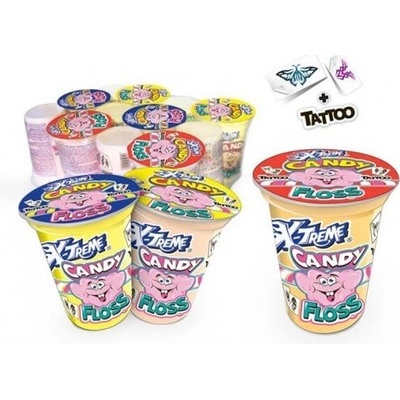 Sweet mania Cukrová vata s tetováním 20 g