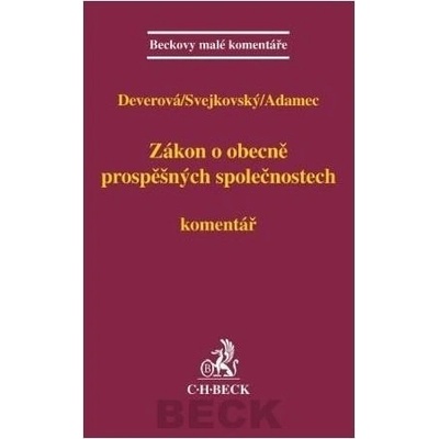 Zákon o obecně prospěšny?ch společnostech - L. Deverová, J. Svejkovsky,