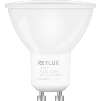 Retlux RLL 447 LED žárovka reflektorová 6W GU10 teplá bílá – Hledejceny.cz