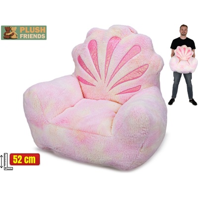 Plush Friends kreslo mušľa plyšové 52cm 0m+
