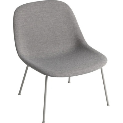 Muuto Fiber Lounge Chair s kovovou podnoží grey / Remix 133