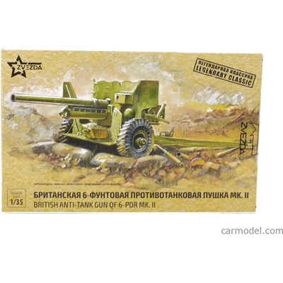 Zvezda Krupp British Anti Tank Gun Military / 1:35