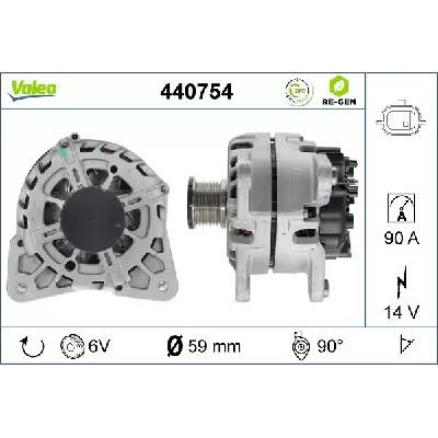 VALEO Alternátor VALEO RE-GEN REMANUFACTURED VA 440754