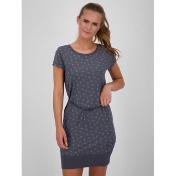 Alife & Kickin Тъмно сива шарена къса рокля за жени с колан Alife and Kickin Alife and Kickin | Siv | ЖЕНИ | S