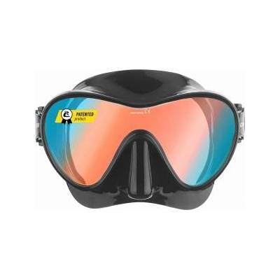 CRESSI Cressi Frameless Diving Mask F1 - Fog-free Glass Lens, Diving Goggles - Ergonomic Silicone Rim, Snorkel Mask - Dry Snorkel & Snorkel Set - Black/Blue Ultravision Lens - Mask - ZDN282150