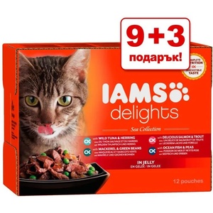 Iams Delights Land Collection in gravy 12x85 g