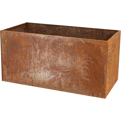 Esschert Design Kvetináč z cortenovej ocele - 80 x 40 x 40 cm
