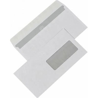 Vikpap - obálka samolepící DL s okénkem, bílá, 220 × 110 mm - 1000 ks