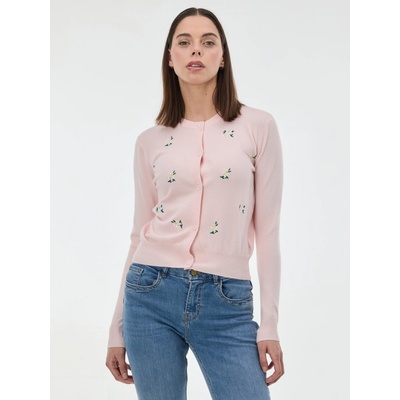 ORSAY Světle růžový dámský kardigan s výšivkou – Hledejceny.cz