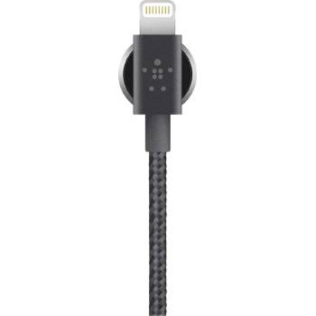 Belkin Charge Cable Valet Lightning - здрав и устойчив кабел с въжена оплетка за всички устройства с Lightning порт (черен)