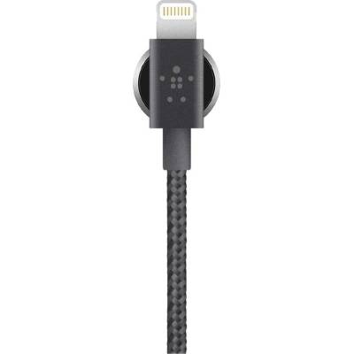 Belkin Charge Cable Valet Lightning - здрав и устойчив кабел с въжена оплетка за всички устройства с Lightning порт (черен)