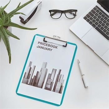 Leitz Wow A4 jednodoska s klipom ľadovo modrá