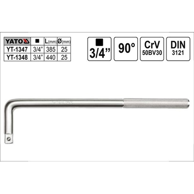 Klíč imbus 3/4" typ "L" 430 mm