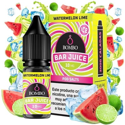Bombo Bar Juice Watermelon Lime Ice Nic Salts 10ml
