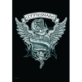 Image 1 of HEART ROCK флагче Whitesnake - Heart & Sword - HFL0798