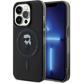 KARL LAGERFELD Кейс Karl Lagerfeld IML Ikonik MagSafe за iPhone 14 Pro Max, черен