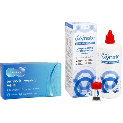 PegaVision Lenjoy Bi-weekly Aqua+ 6 šošoviek + Oxynate Peroxide 380 ml s puzdrom