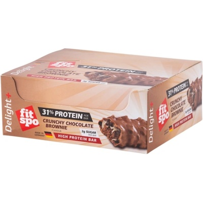 FIT SPO Crunchy | Protein Bar [12 x 60 грама] Шоколадово брауни