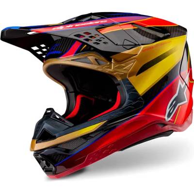 Alpinestars Supertech M10 ERA Zlatá/Žltá/Červená lesklá