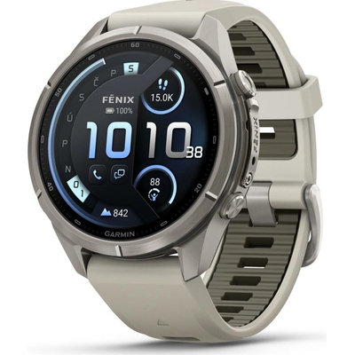 Garmin Fenix 9 43 mm AMOLED Bare Titanium Fog Gray 010-04761-01