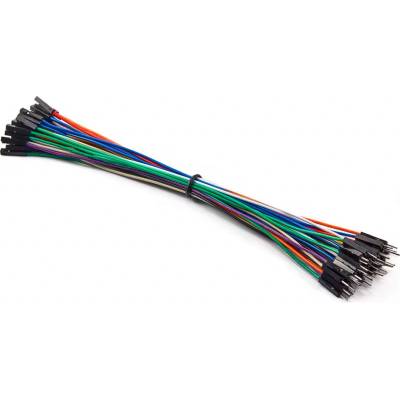 LaskaKit Dupont 26AWG propojovací kabely M-F samec-samice,20cm 50ks – Zboží Dáma