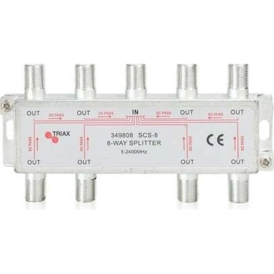 Rozbočovač 1-8 TRIAX SCS - 8 WAY 5-2400 MHz (R F 1-8 TRIAX)