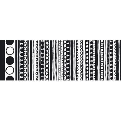 Dimex M-370 vliesová fototapeta na zeď Black pattern rozměry 330 x 110 cm