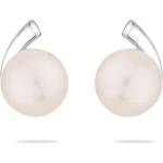 Swan Сребърни обеци със сладководни бели перли SE0002AW Swan