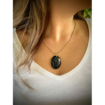 Meganflo Глухарче в смола - голям медальон