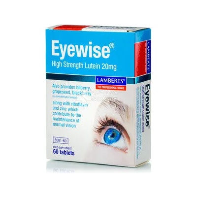 LAMBERTS ЛАМБЕРТС ДОБАВКА ЗА ДОБРО ЗРЕНИЕ eyewise 60 ТАБЛ / lamberts eyewise 60tabs