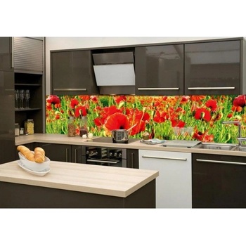 DIMEX ART s. r. o Фототапет за кухня - червени макове 260 x 60 см