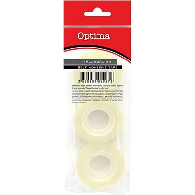 OPTIMA Самозалепваща лента OPTIMA прозрачна 15mmx33m прозрачна 3 броя 29062 (29062)