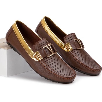 Marwells Мъжки обувки от естествена кожа - Тъмно кафяви 2021437 (304198_Тъмно кафяв)