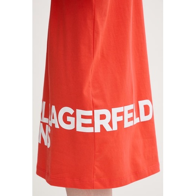 Karl Lagerfeld Jeans рокля от памук (B1W13054)