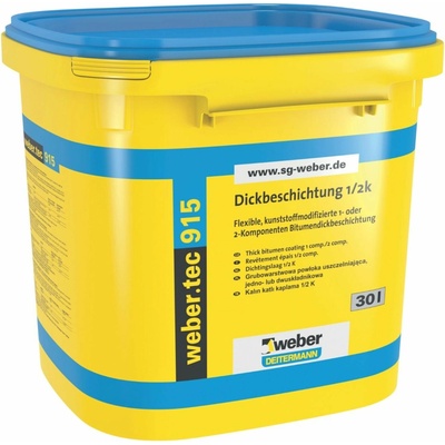 Weber webertec 915 asfaltová hydroizolácia spodnej stavby 30 l