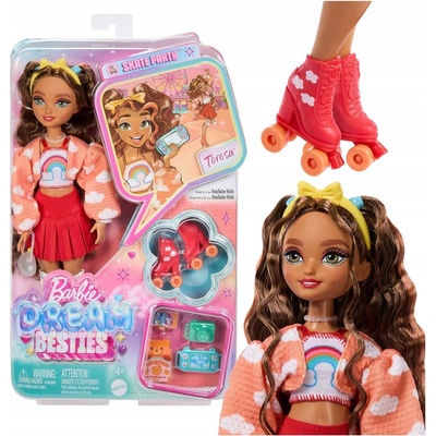 Barbie Dream Besties Terézia na kolieskových korčuliach Bábika