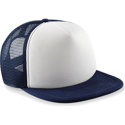 Beechfield Vintage Snapback Trucker bílá-námořní modrá
