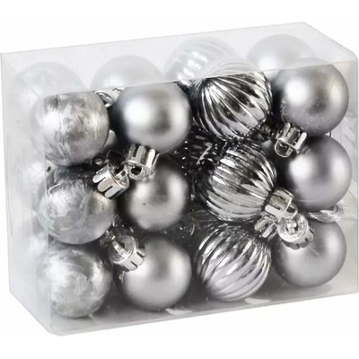Lepaso Baňky pvc 24ks 3cm antracit 797497