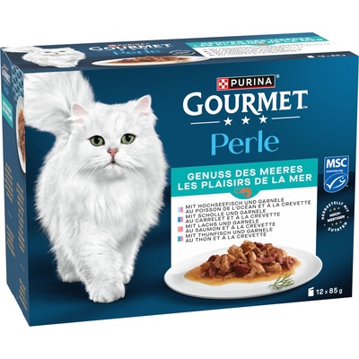 Gourmet Perle Gravy delight kapsičky pochoutky z moře 4 druhy 12 x 85 g
