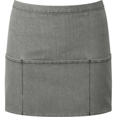 Premier Zástěra Colours PR 155 do pasu s kapsou krátká COT390155m1399-grey denim