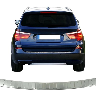 Nerez kryt nákladovej hrany zadného nárazníka Omtec BMW X3 2011+, MB B 2018+, VW Golf VII 2013-19HTB brúsený