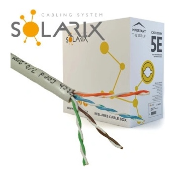 Solarix SXKD-5E-UTP-PVC 500 CAT5e, UTP PVC drát, 305m