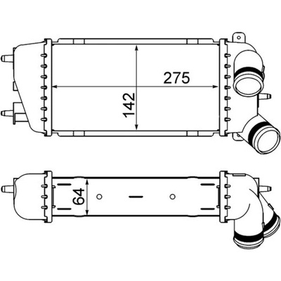 Chladič plniaceho vzduchu MAHLE ORIGINAL CI 309 000S (CI309000S)