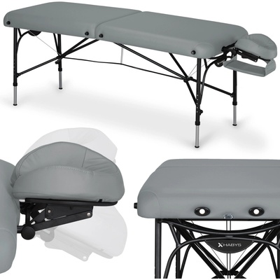 HABYS Hliníkový masážny stôl Smart ALU 70 cm - sivý