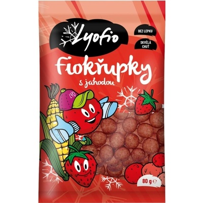Lyofio Kukuřičné křupky jahoda 80 g – Zbozi.Blesk.cz