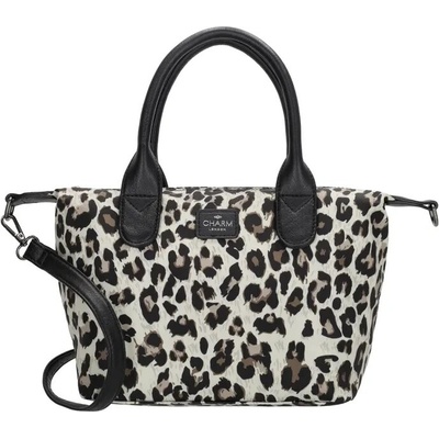 Charm London Béžovo-leopardí nepromokavá kabelka na rameno „Feminity“